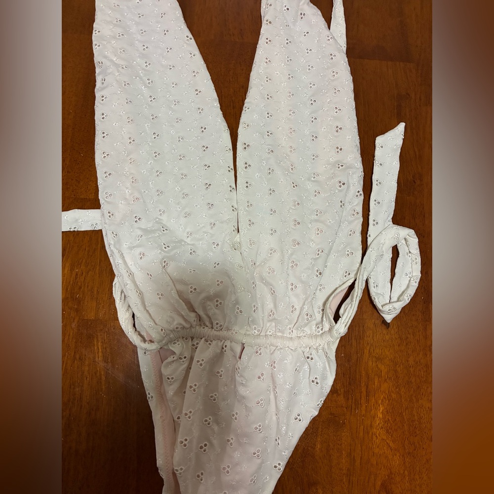 Eyelet-Trim One-Piece Bathing suit